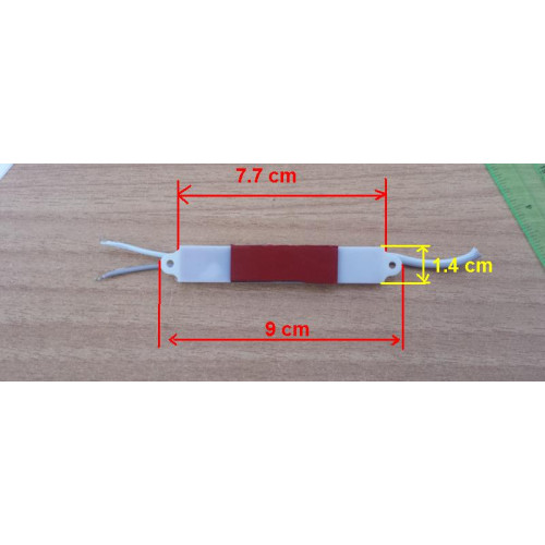 Modul LED rosu 24V cu 3x SMD 5050, rezistent la apa, cu adeziv