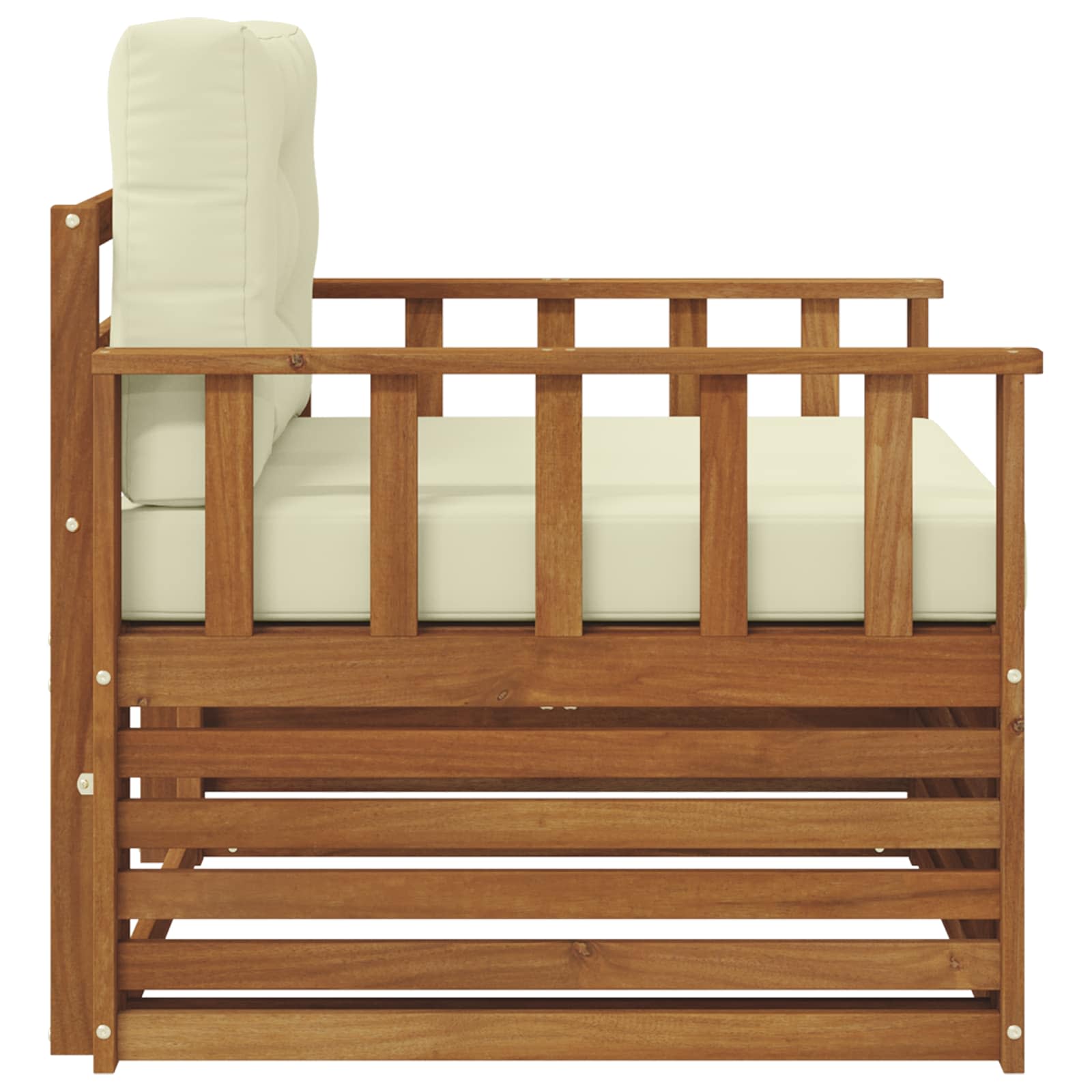 Set de canapele de exterior Lemn de acacia solid și poliester GartenMobel Dekor