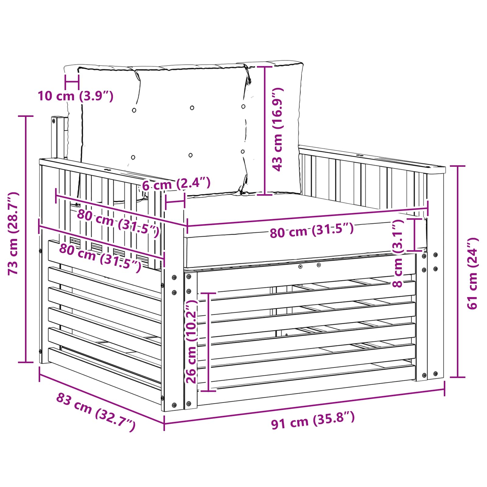 Set de canapele de exterior Lemn de acacia solid și poliester GartenMobel Dekor