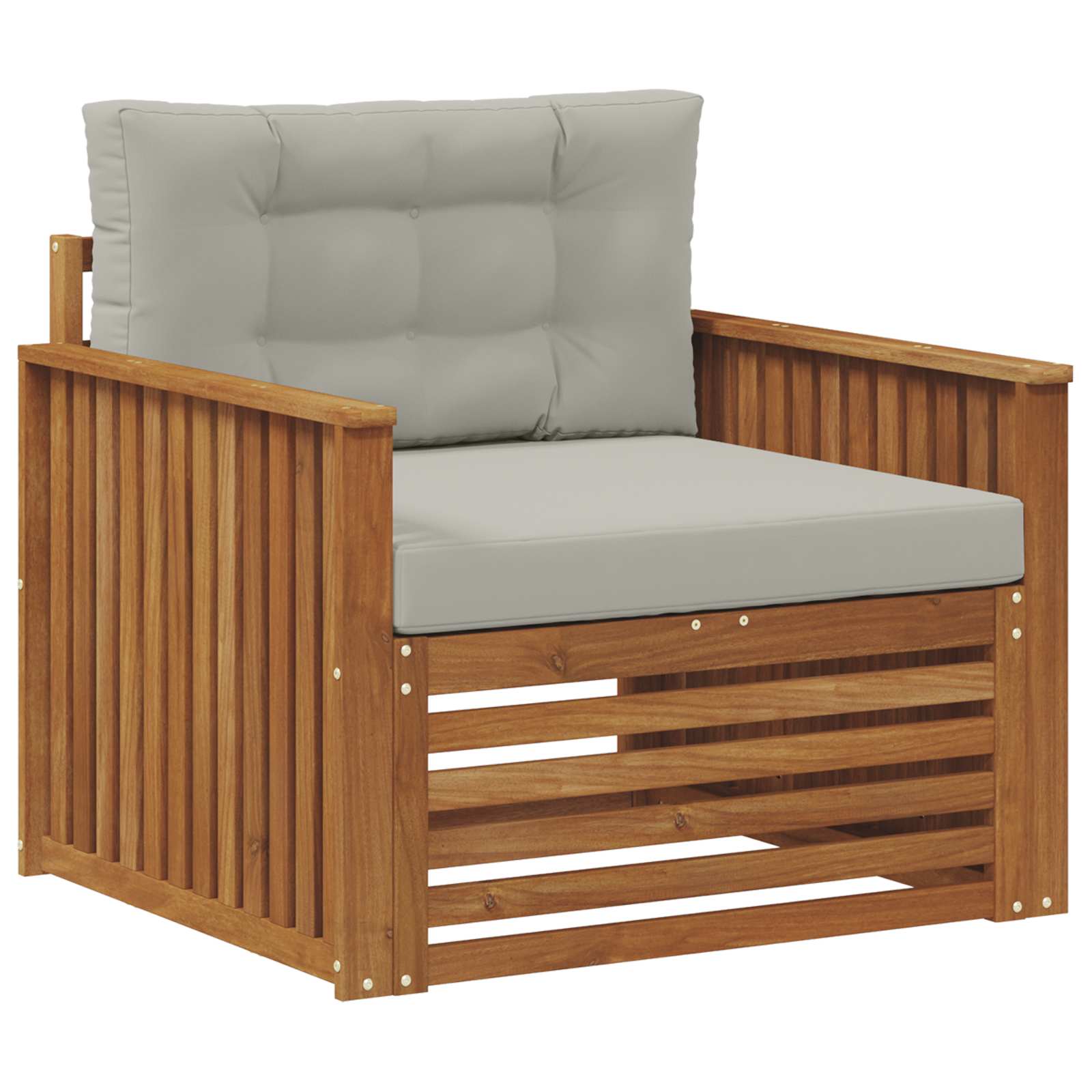 Set de canapele de exterior Lemn de acacia solid și poliester GartenMobel Dekor