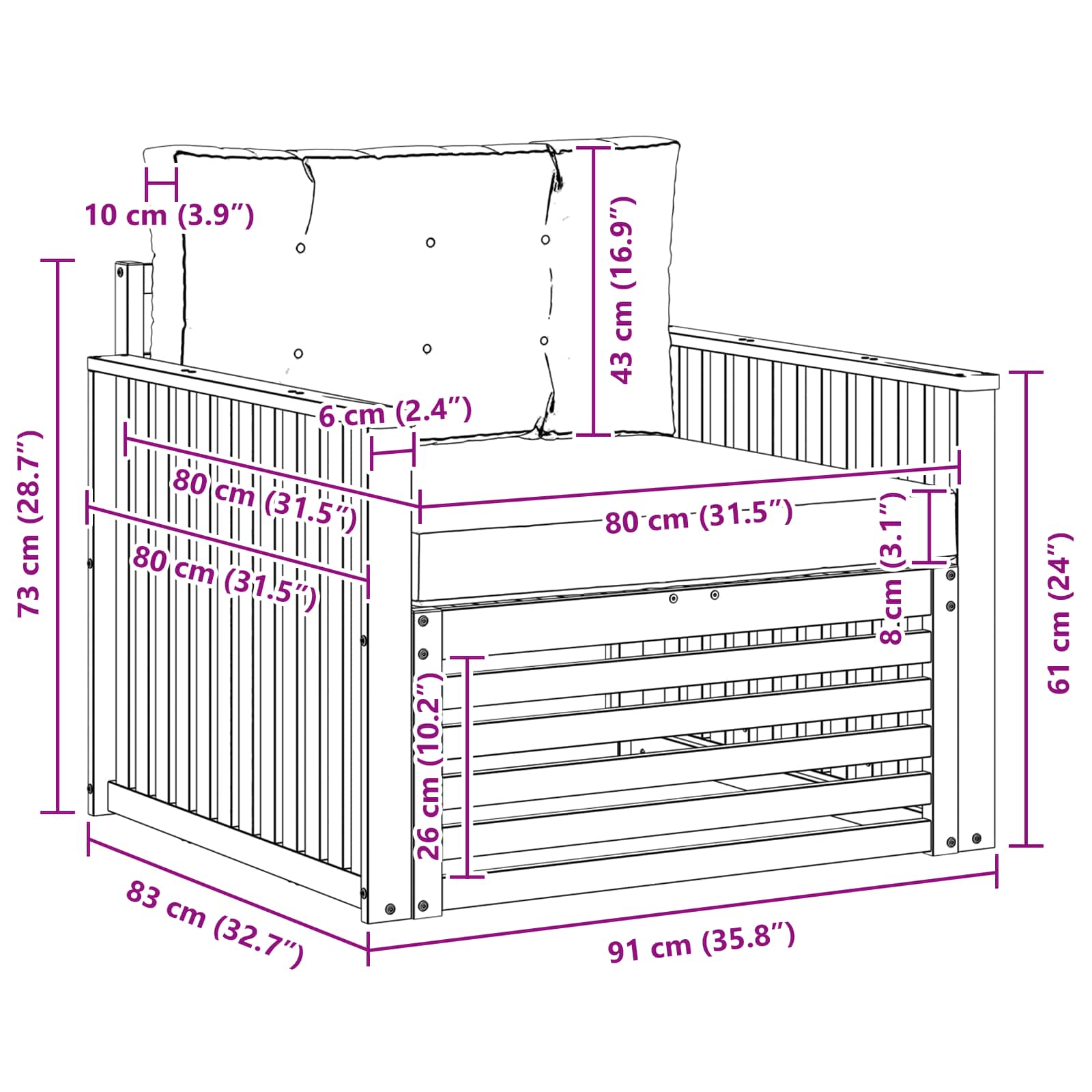 Set de canapele de exterior Lemn de acacia solid și poliester GartenMobel Dekor