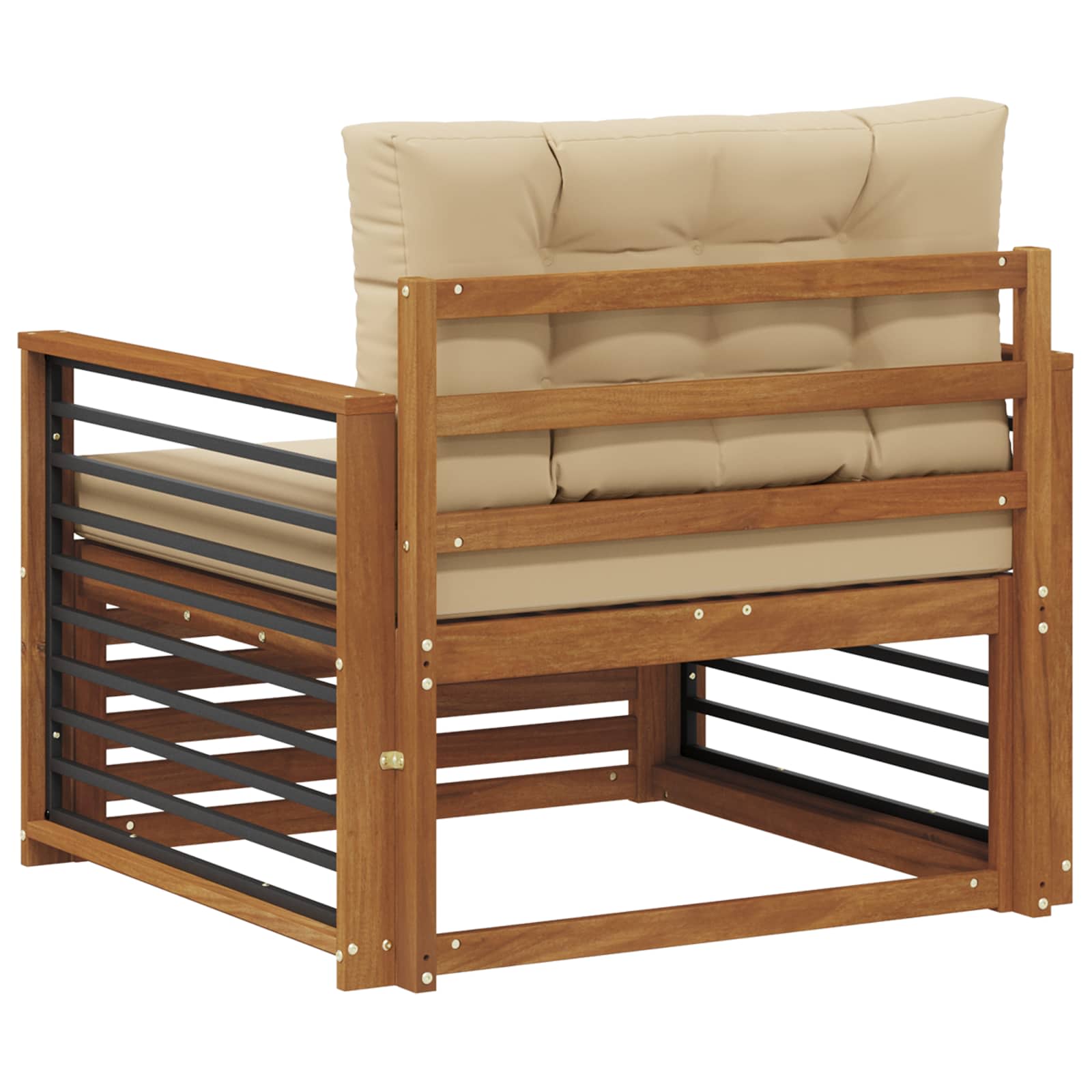 Set de canapele de exterior Lemn de acacia solid și poliester GartenMobel Dekor