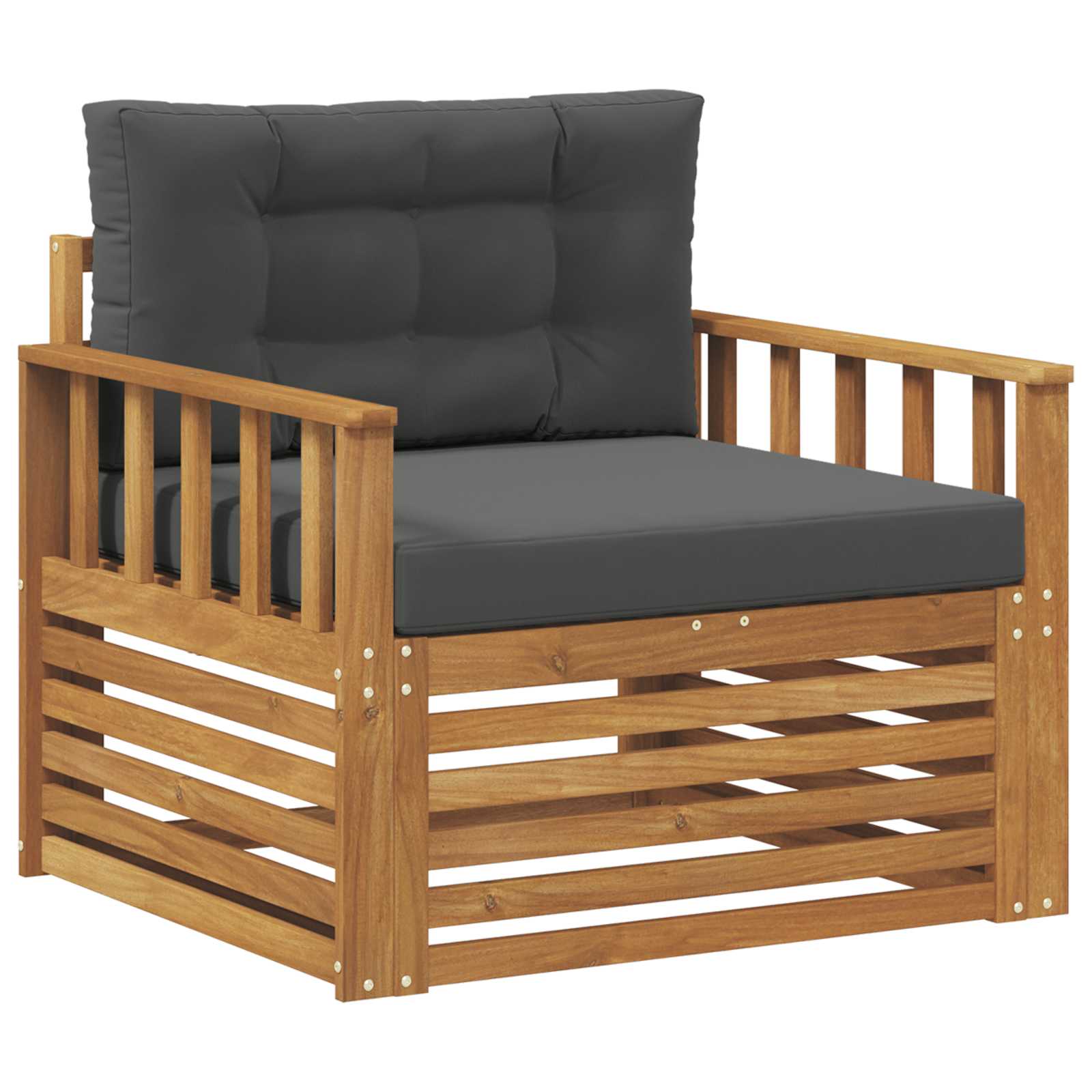 Set de canapele de exterior Lemn de acacia solid și poliester GartenMobel Dekor