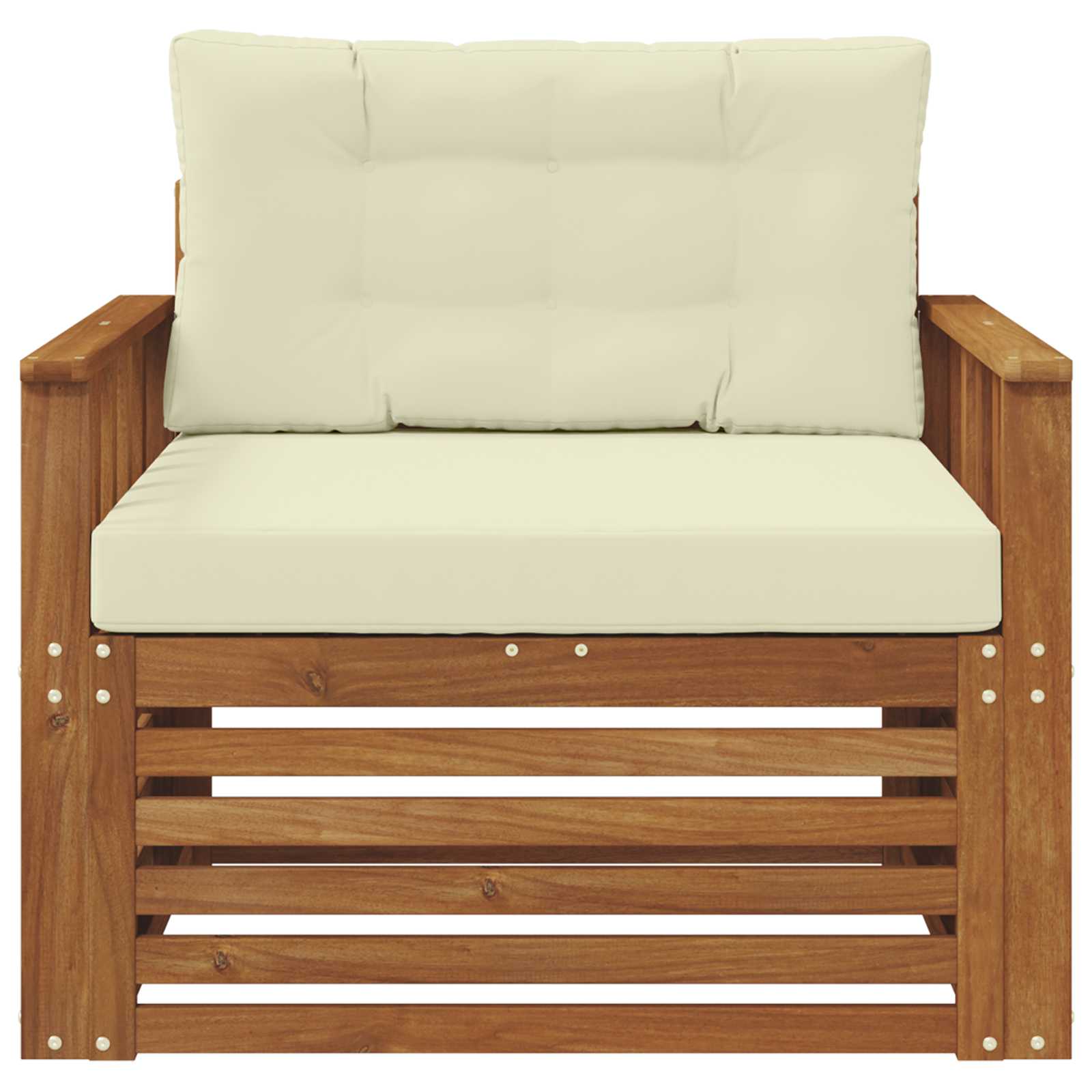 Set de canapele de exterior Lemn de acacia solid și poliester GartenMobel Dekor