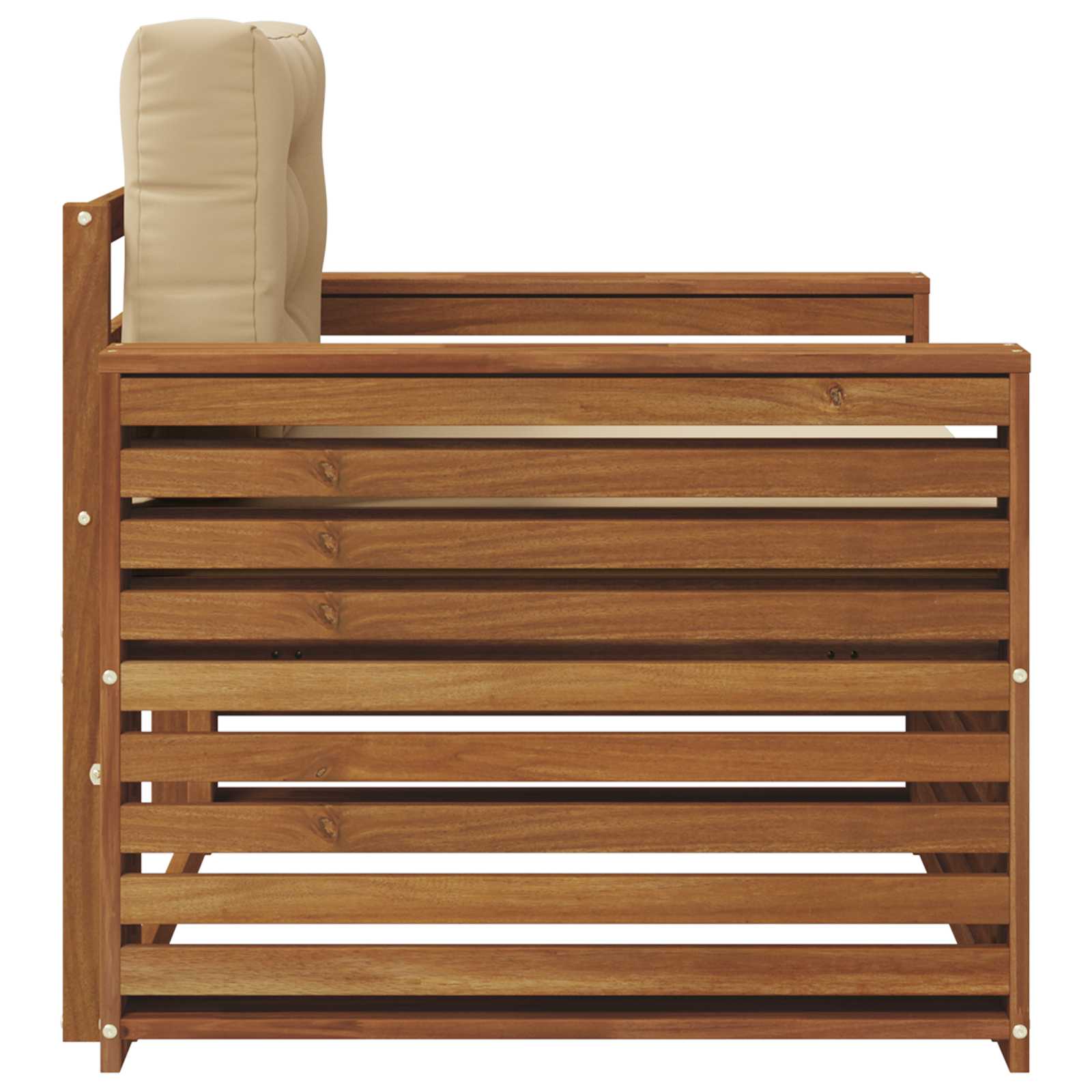 Set de canapele de exterior Lemn de acacia solid și poliester GartenMobel Dekor