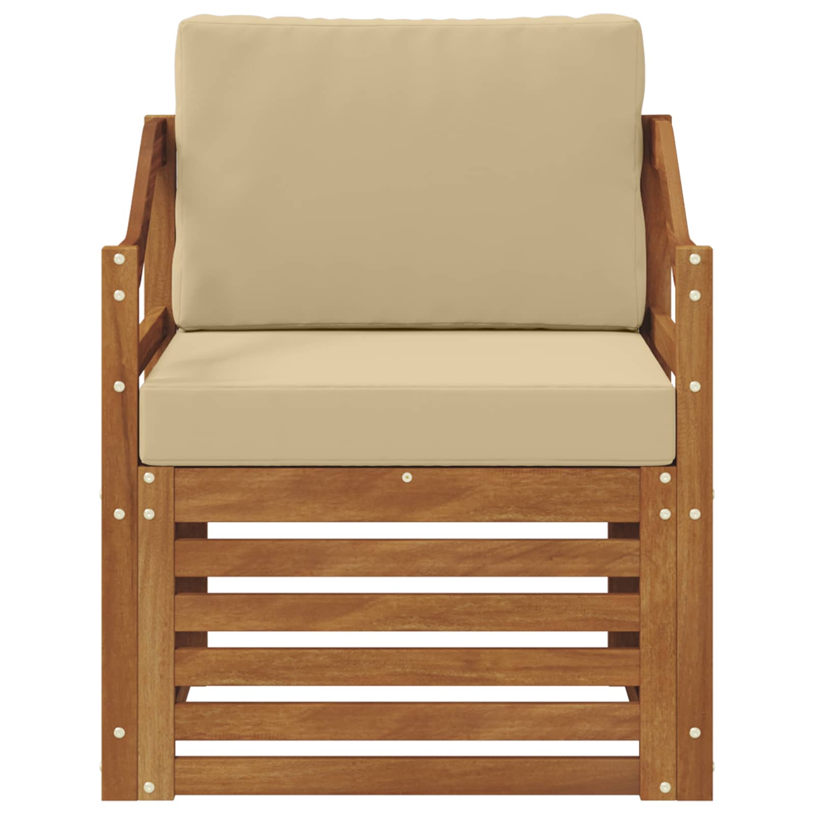 Set de canapele de exterior cu pernă natural 67 x 63 x 73 cm GartenMobel Dekor