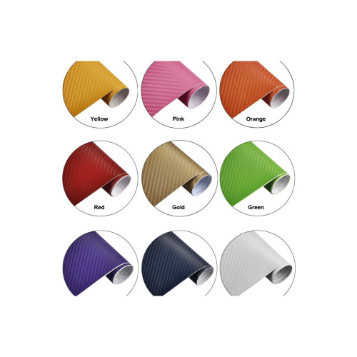 Folie autocolantă carbon 3D albastră 1.27 m x 1 m, textură fibră carbon KM9329