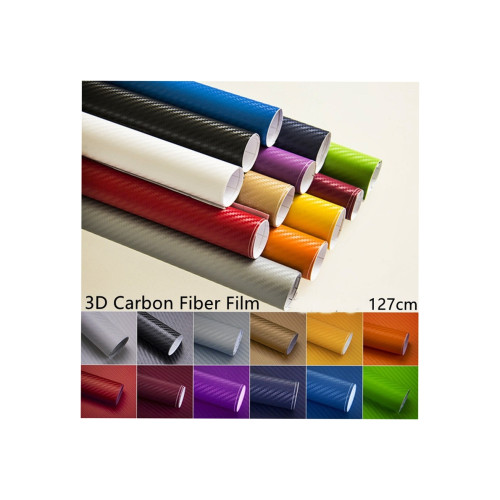 Folie autocolantă carbon 3D albastră 1.27 m x 1 m, textură fibră carbon KM9329