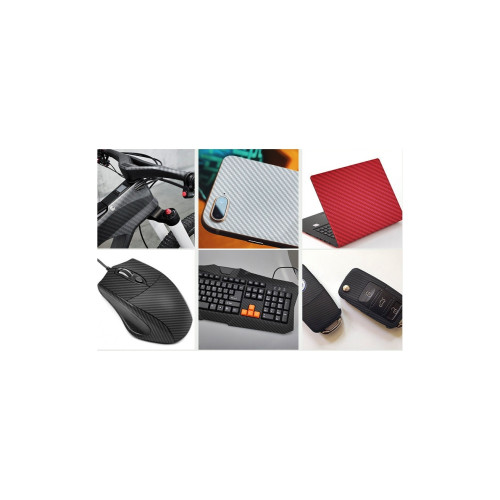 Folie autocolantă carbon 3D albastră 1.27 m x 1 m, textură fibră carbon KM9329