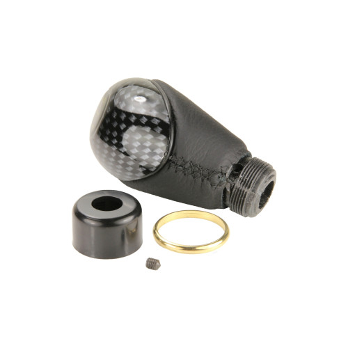 Manson schimbator viteze cu aspect carbon si insertie piele, OEM AC-264