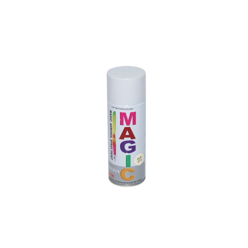 Spray vopsea alb Magic 400 ml (Cod 013) pentru metal, lemn și plastic