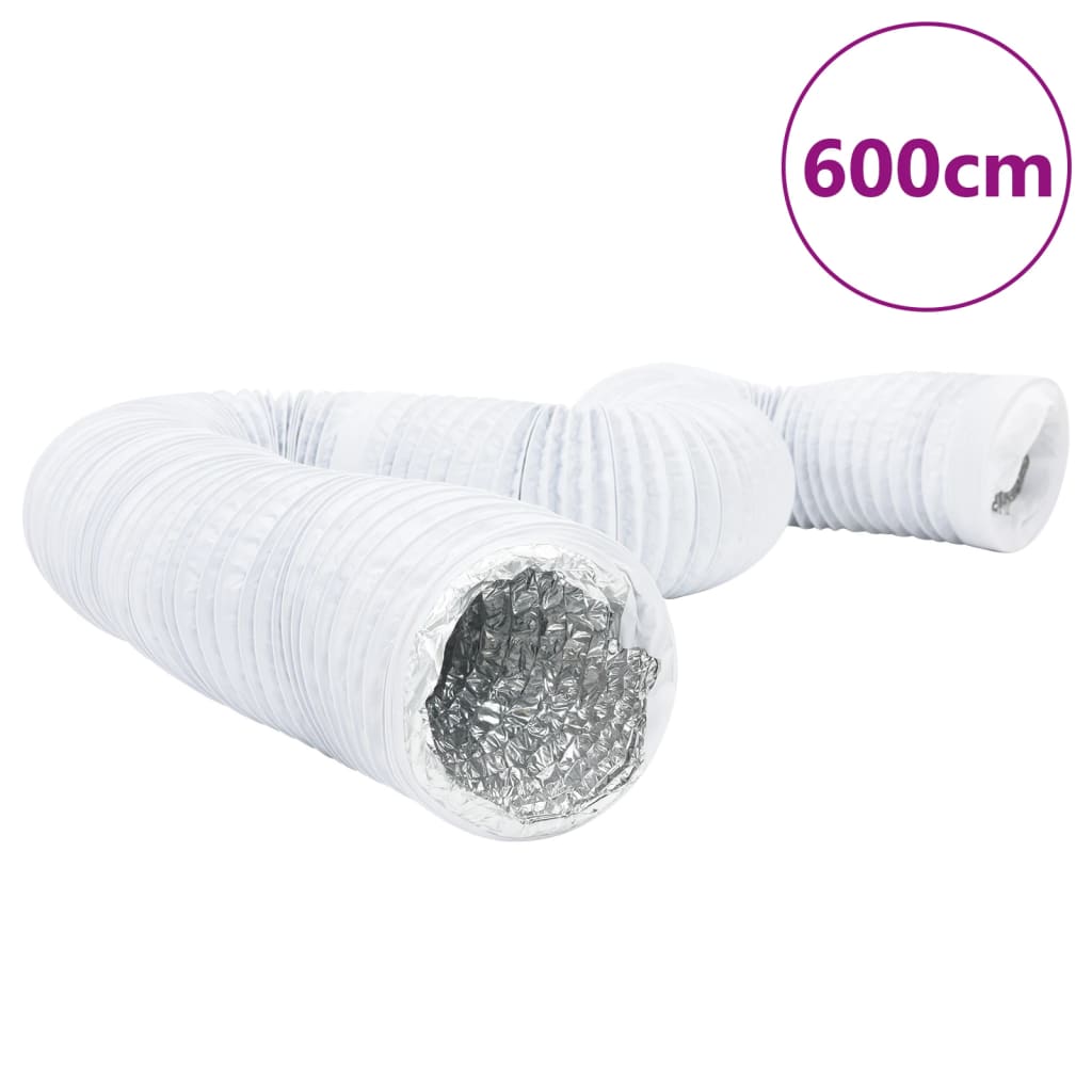 Conductă de ventilație, 6 m, Ø12,5 cm, aluminiu și PVC GartenMobel Dekor