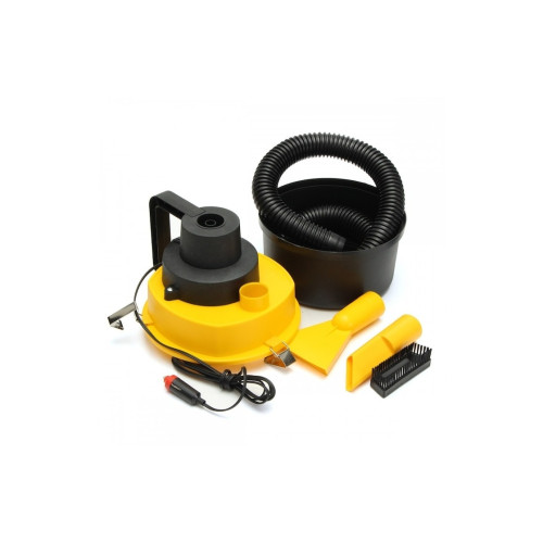 Aspirator auto 12V umed/uscat portabil 90W, fara sac, cu accesorii (YU3019)