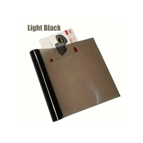 Folie fumurie Light Black 60x60 cm pentru protectie faruri si stopuri, autoadeziva