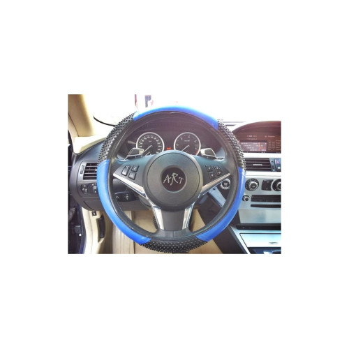 Husă volan universală cu striații, 37–38 cm, culori diverse (SWC-001)