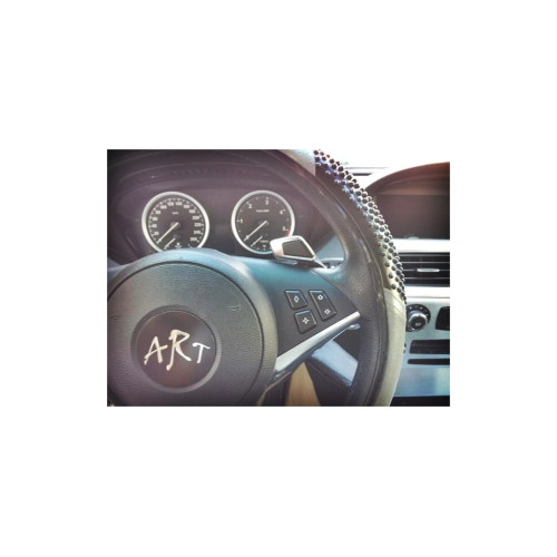 Husă volan universală cu striații, 37–38 cm, culori diverse (SWC-001)