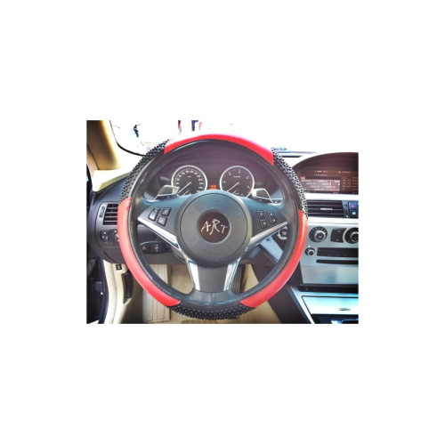 Husă volan universală cu striații, 37–38 cm, culori diverse (SWC-001)