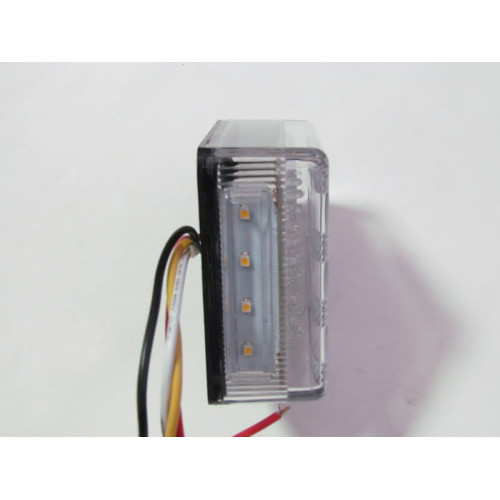 Lampă stop camion DF TRL001 LED 12V, sticlă transparentă, omologată E-mark