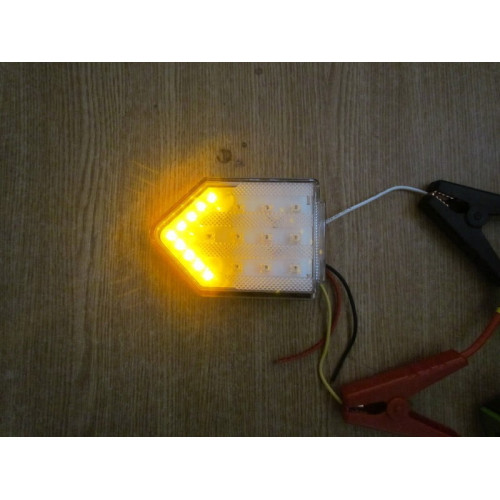 Lampă stop camion DF TRL001 LED 12V, sticlă transparentă, omologată E-mark