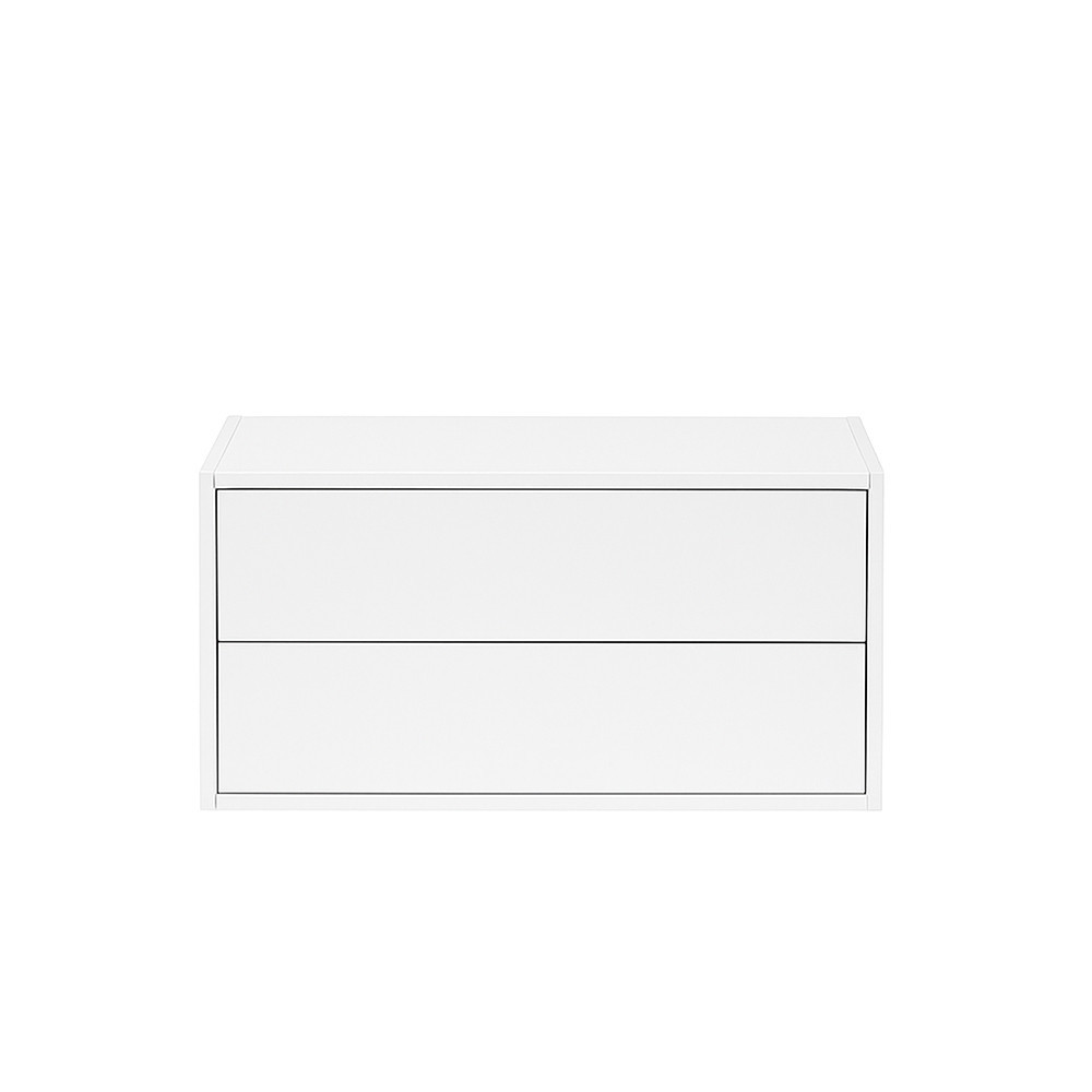 Dulap de perete Leziter Boxie cu 2 sertare, 40x80x37 cm, alb