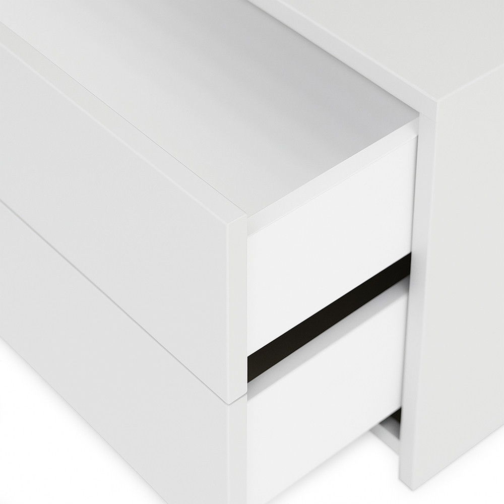 Dulap de perete Leziter Boxie cu 2 sertare, 40x80x37 cm, alb