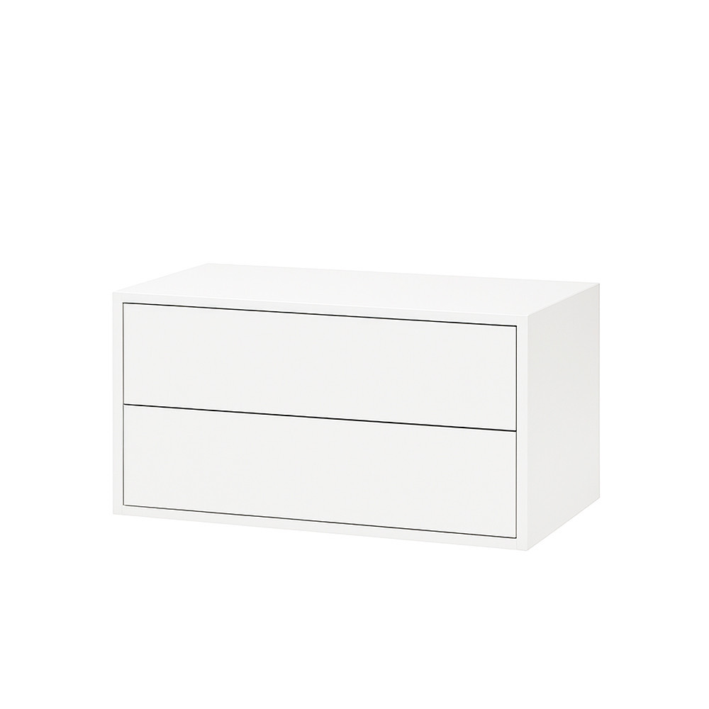 Dulap de perete Leziter Boxie cu 2 sertare, 40x80x37 cm, alb