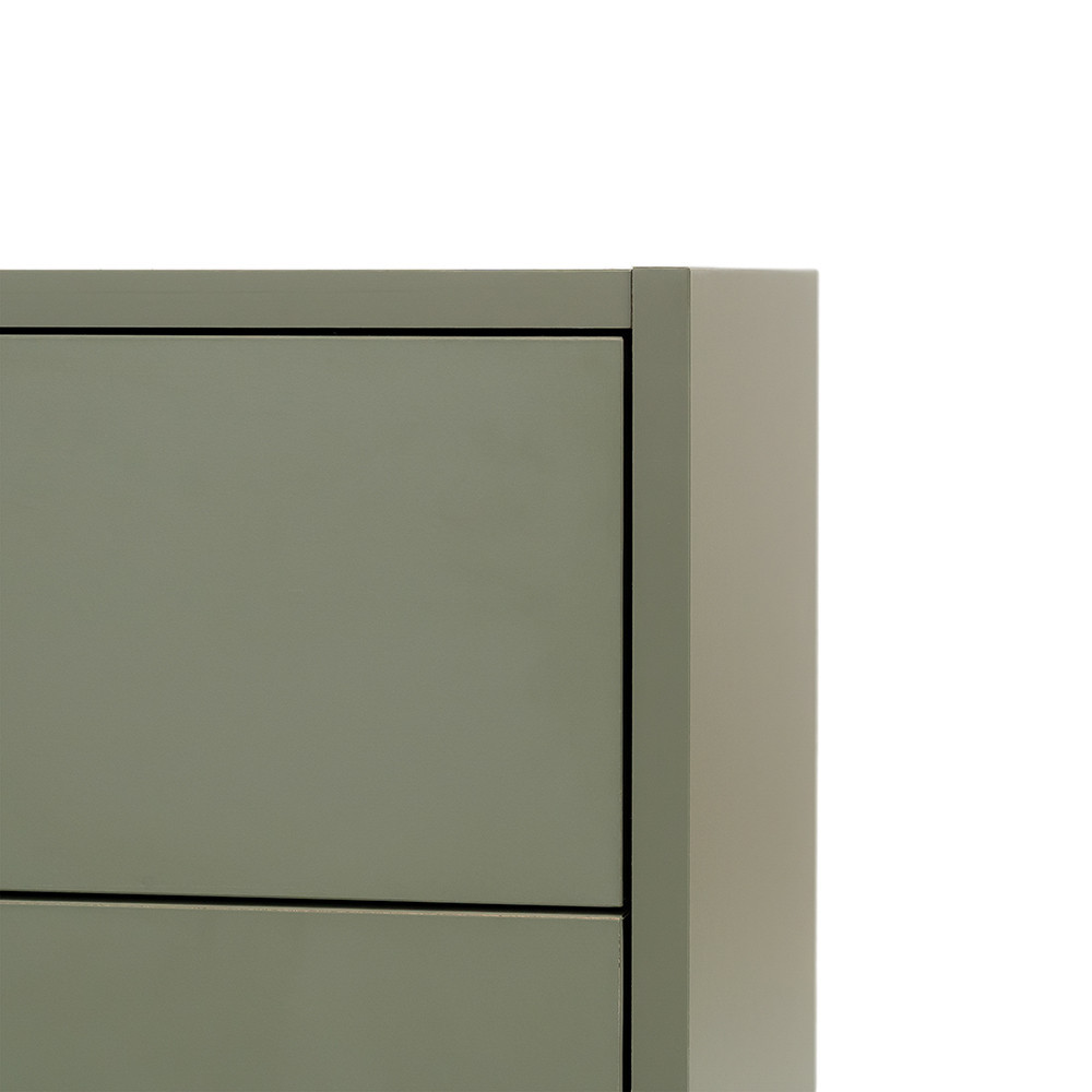 Dulap de perete Leziter Boxie, verde, cu 2 sertare, 40x40x37 cm