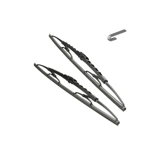 Set ștergătoare auto metalice universale, 2 bucăți, 16–24 inch