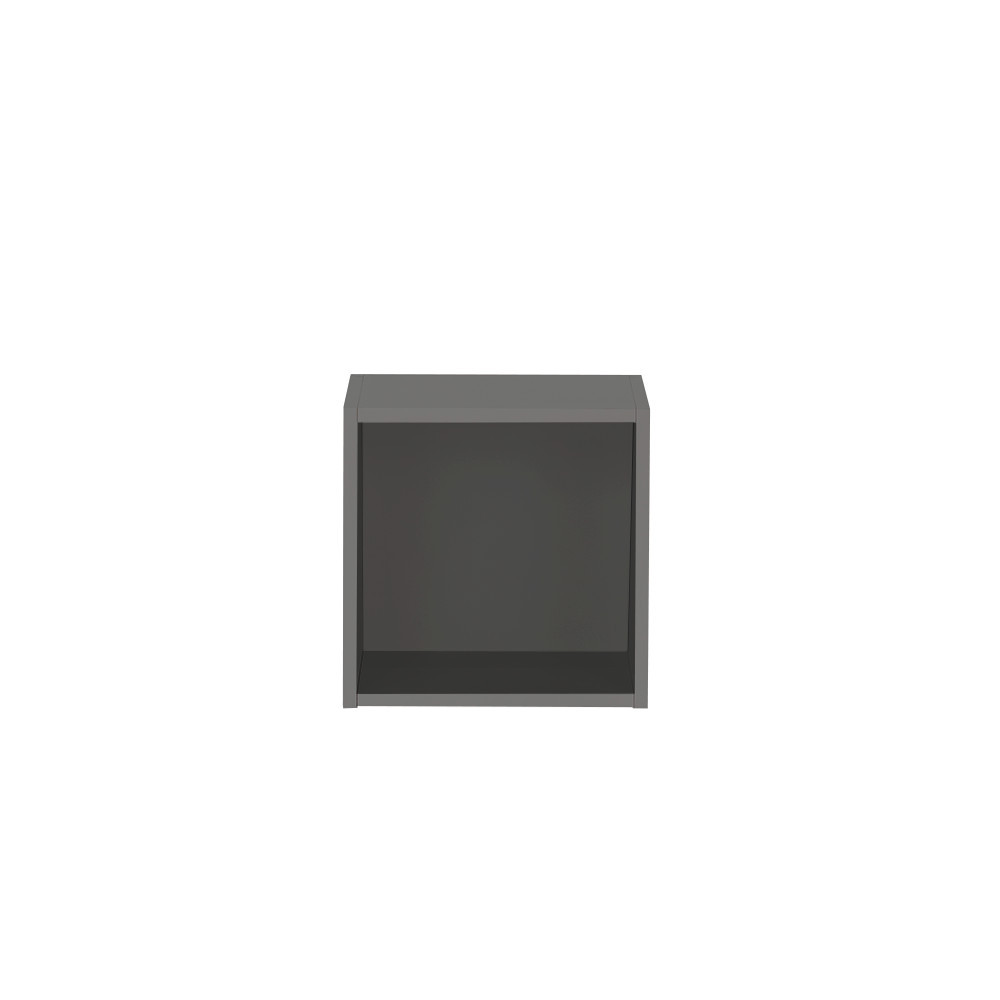 Dulap de perete deschis Leziter Boxie 40x40x27 cm, antracit, modular