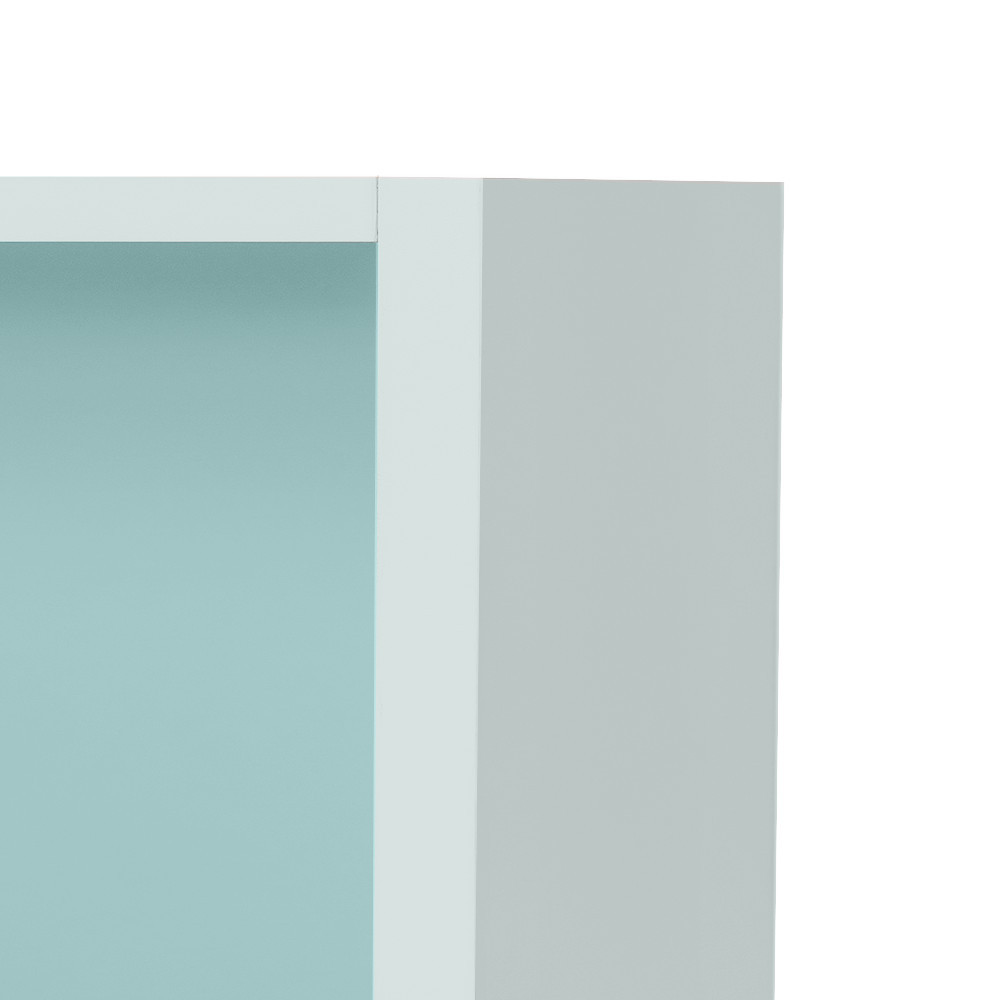 Dulap suspendat deschis Leziter Boxie 40x40x37 cm, albastru, modular