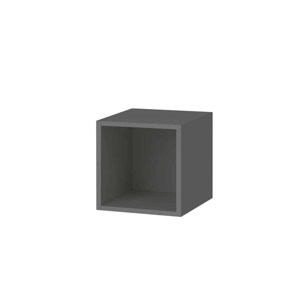 Dulap de perete deschis Leziter Boxie 40x40x37 cm, antracit, modular