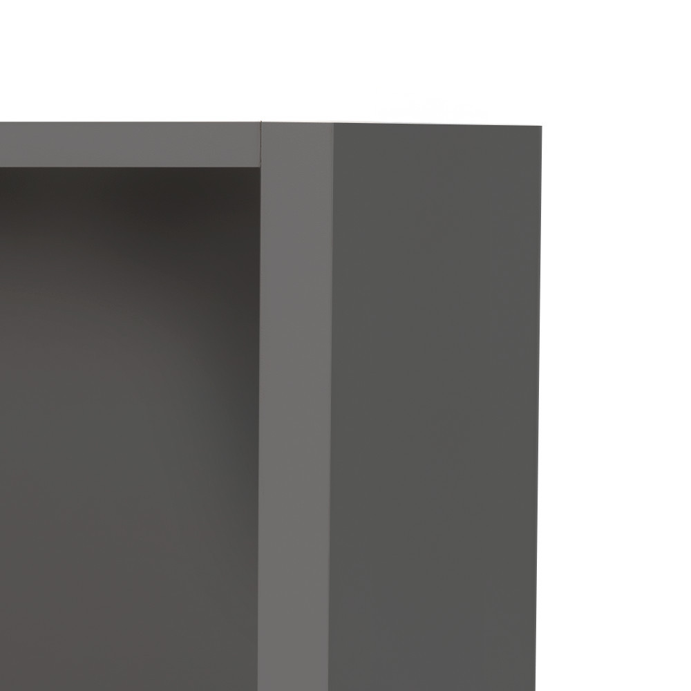 Dulap de perete deschis Leziter Boxie 40x40x37 cm, antracit, modular