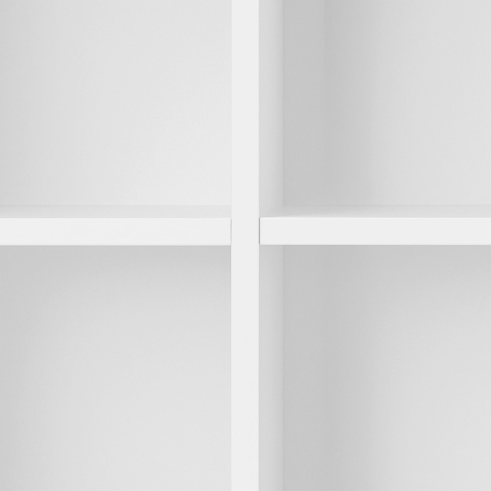 Dulap de perete deschis Leziter Boxie, alb, 80x80x37 cm, modular