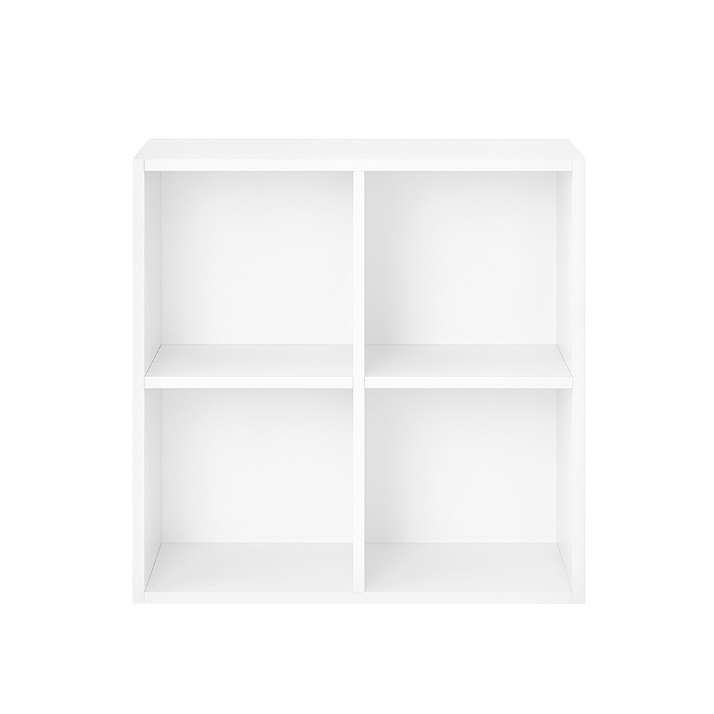 Dulap de perete deschis Leziter Boxie, alb, 80x80x37 cm, modular