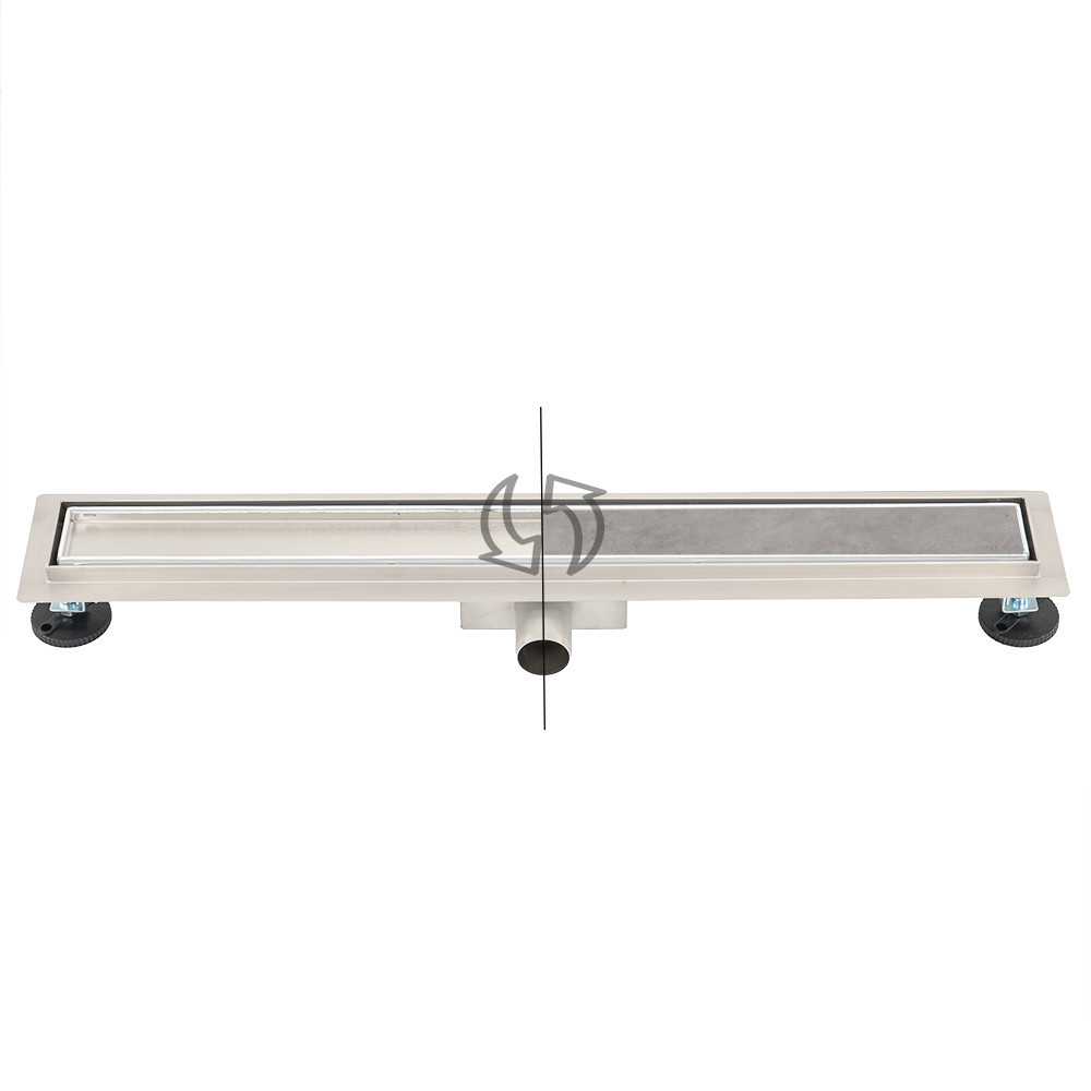 Rigolă de duș Leziter Linea 80 cm, inox 304, placabilă cu faianță