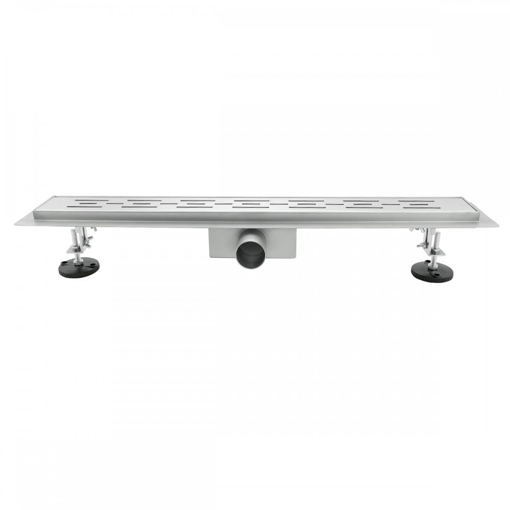 Rigolă de duș Leziter Flow 90 cm din inox, cu debit mare și profil redus