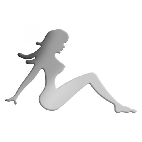 Ornament auto cromat „Fata” 06973FAT pentru caroserie, montaj rapid