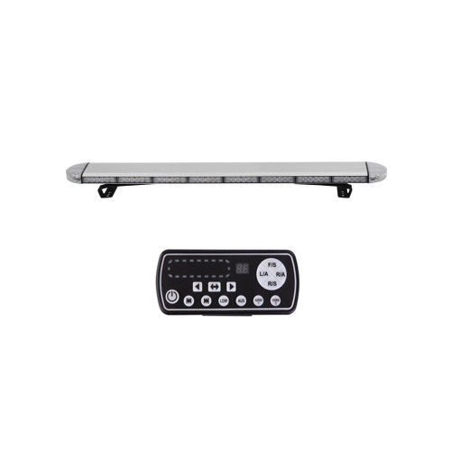 Rampă girofar LED portocalie profesională, omologată UE, 100 cm, 12–24V (ART506A-396W)