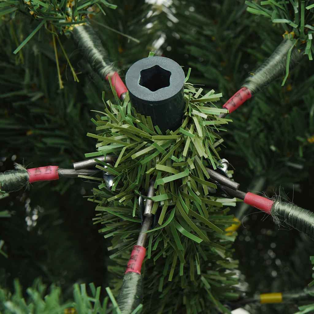 Brad de Crăciun artificial cu ramuri articulare Verde 240 cm GartenMobel Dekor