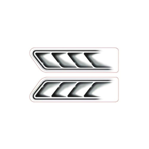 Set 2 abțibilduri 3D „Priză Aer” FK3, 11 x 39 cm, auto