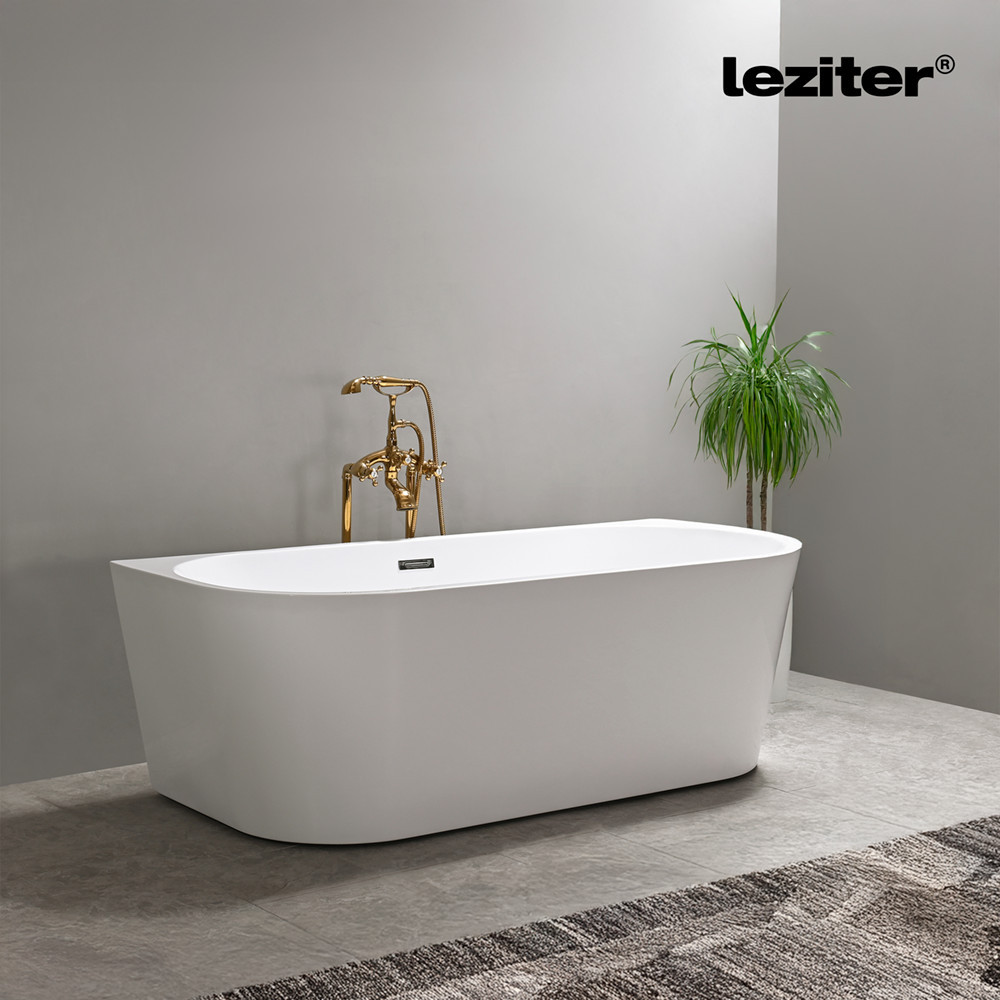 Cadă freestanding Leziter Still 150x75x58 cm, acril sanitar, alb