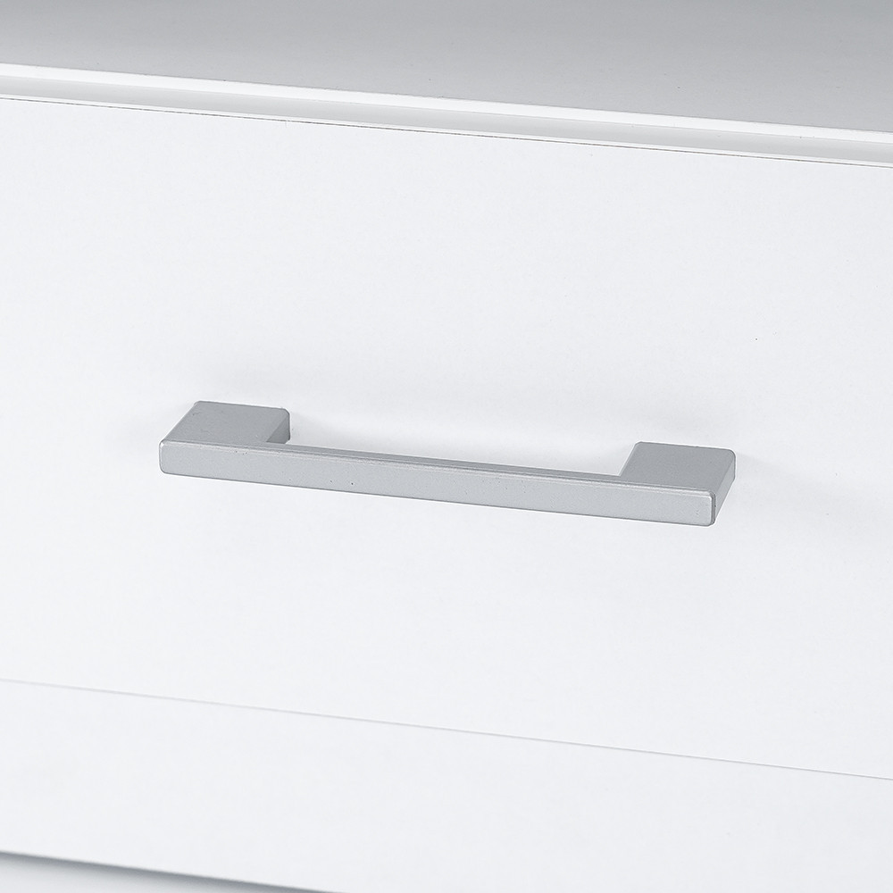 Leziter Nightstand Miami 1 sertar 40x40 cm alb-alb