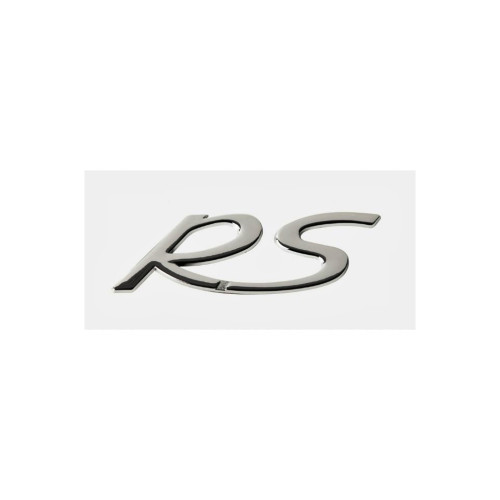Emblemă auto RS cromată, autoadezivă, 10,5 x 5 cm (Cod 02)