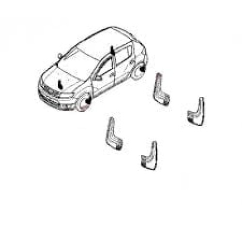 Aparatori noroi spate dedicate Chevrolet Cruze Sedan 2009+ din cauciuc (set 2 buc, MG24)