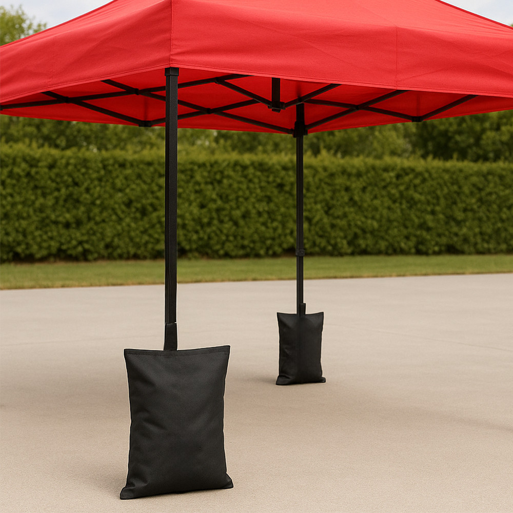 Set 4 greutăți pentru picioare cort/foișor Leziter, reîncărcabile, negre