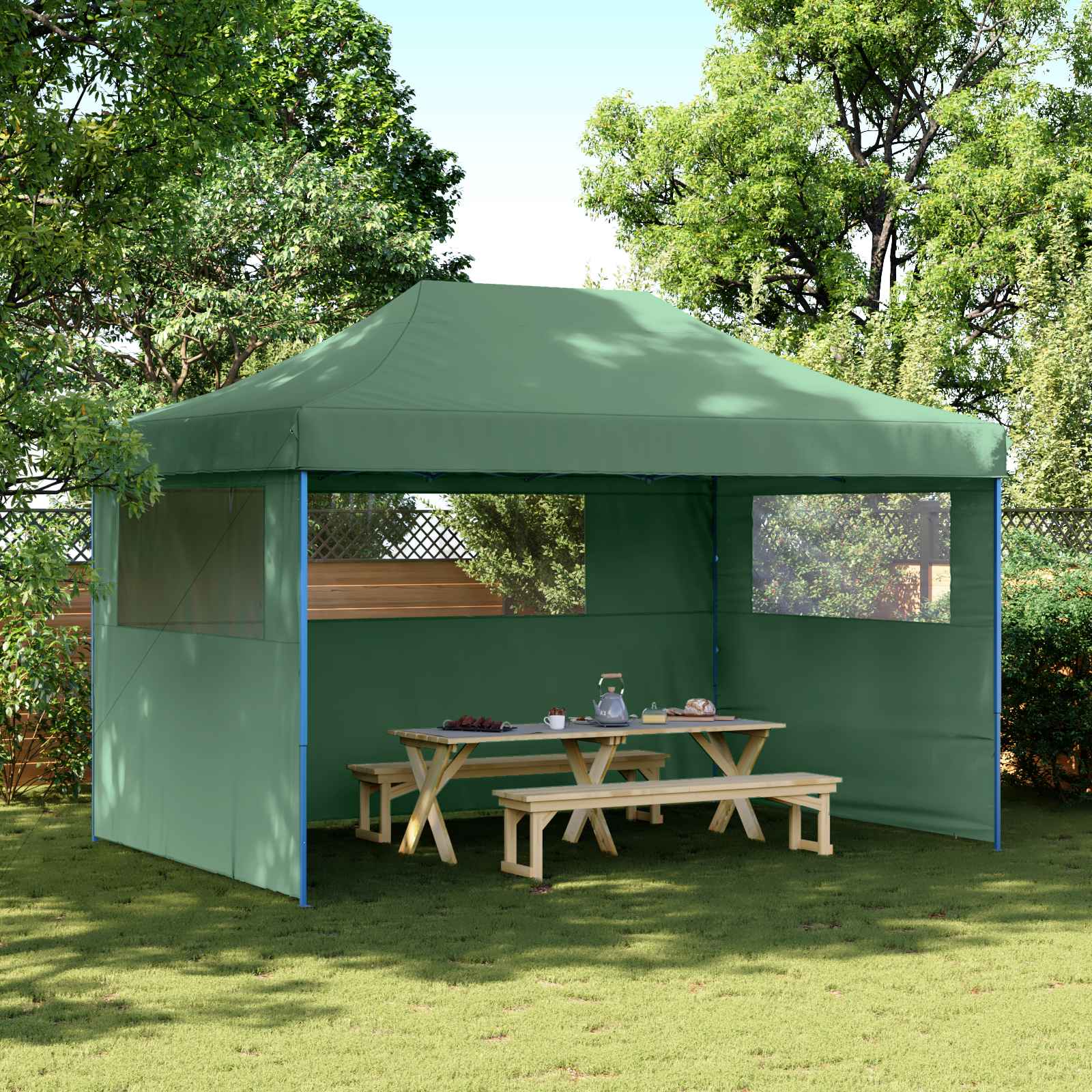 Cort pentru Petreceri Verde 292 x 440 x 315 cm Material Oxford GartenMobel Dekor