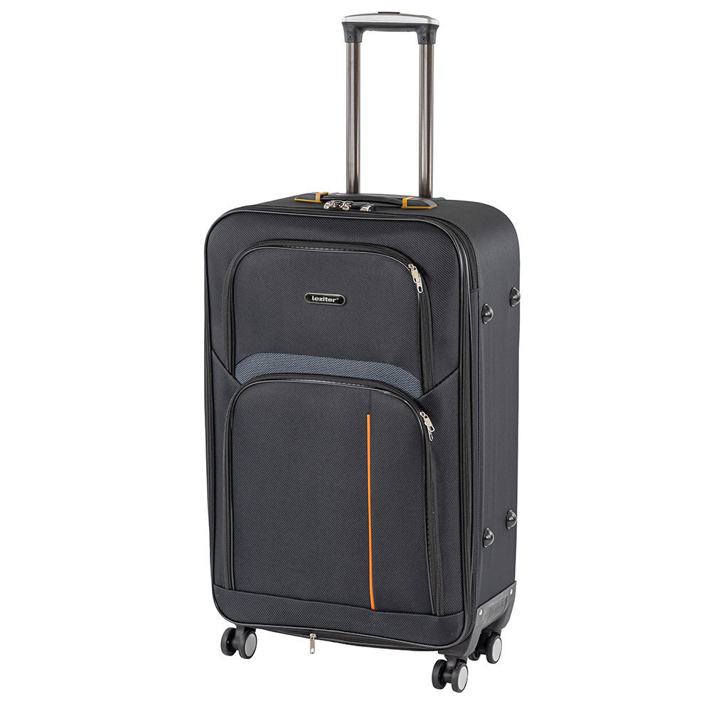 Set valize cu roți Leziter TraveLux Light IV, 2 piese, negru modern