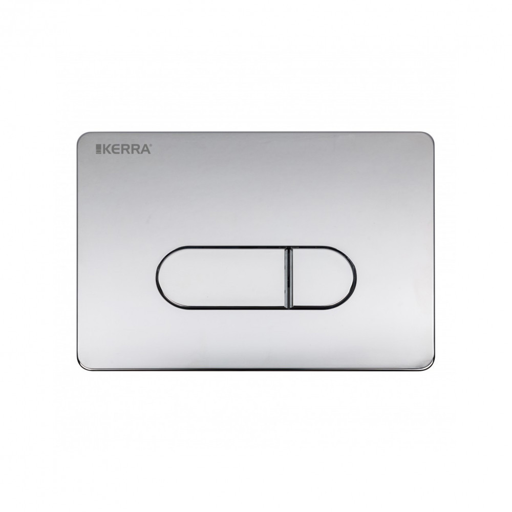 Set WC suspendat Kerra Doris cu cadru montaj si rezervor incastrat, clapeta crom