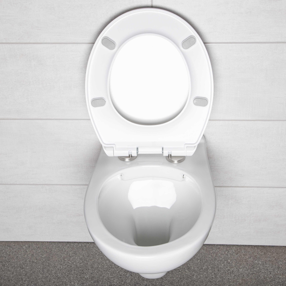 Set WC suspendat Kerra Doris cu cadru montaj si rezervor incastrat, clapeta crom