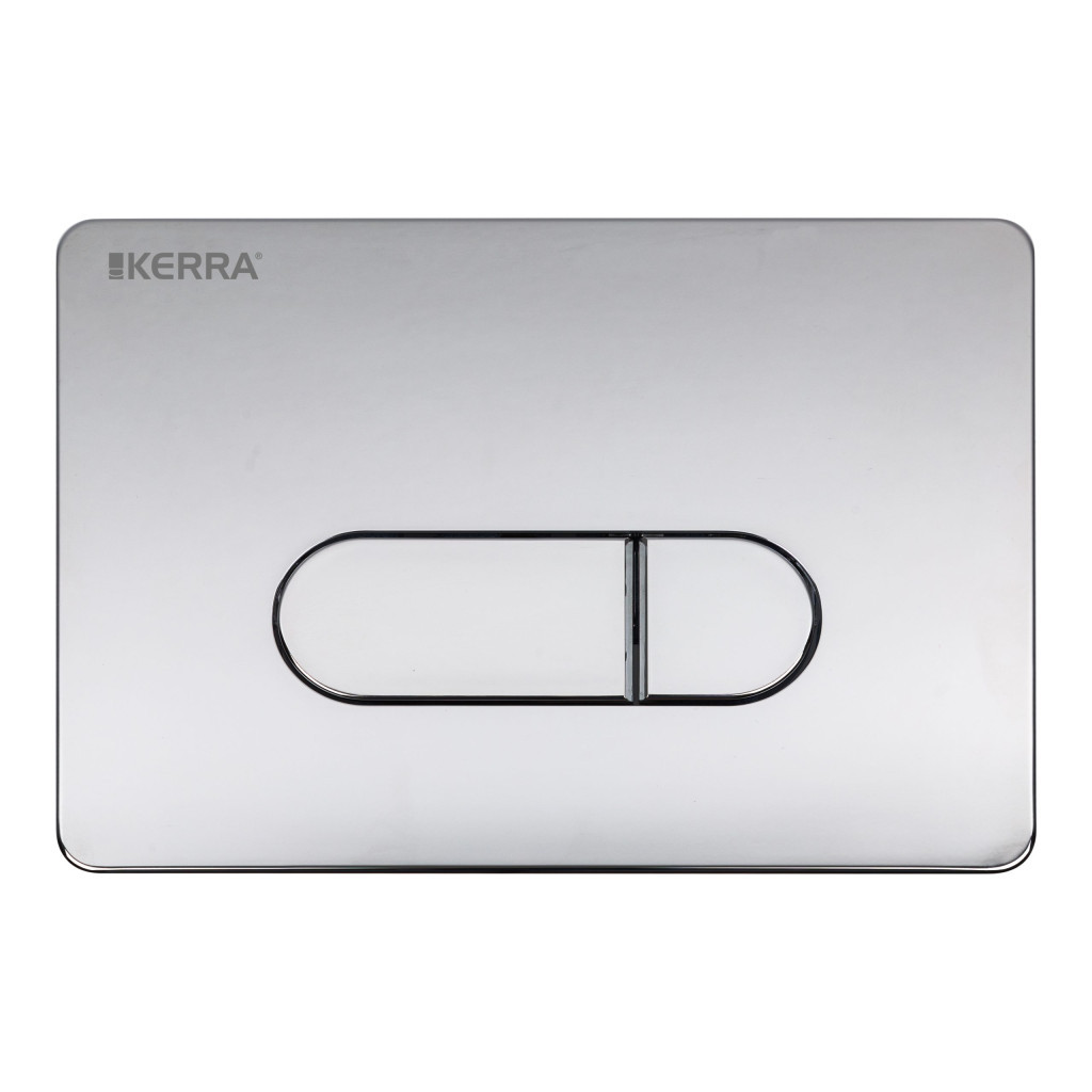 Set WC suspendat Kerra Kasos cu rezervor încastrat și clapetă crom Pacific